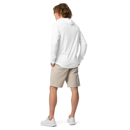 All In Hooded Long-Sleeve Tee (Black & White) - Just $28.95! Shop now at AllInCupHolder.com